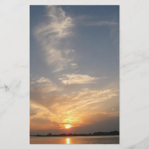 beautiful sunset stationary featuring original art stationery