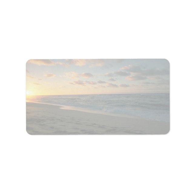 Beautiful Sunset: Sunset Beach, Oahu, Hawaii Label (Front)
