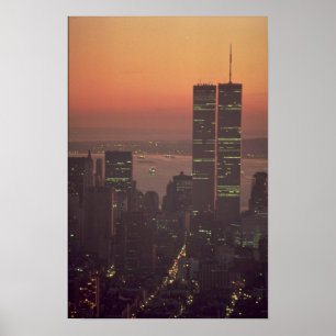 Beautiful Sunset: Sunset on the World Trade Centre Poster
