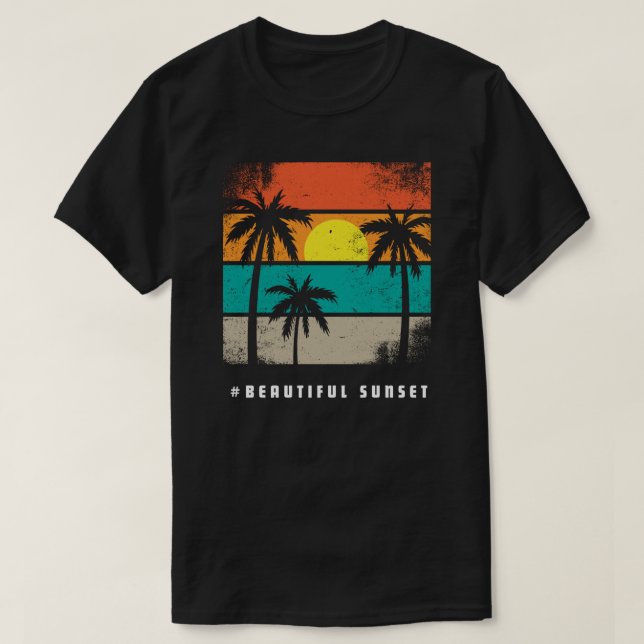 beautiful sunset T-Shirt (Design Front)