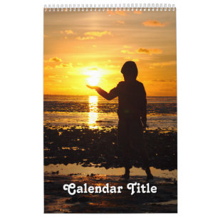 Beautiful sunsets and motivational quotes calendar