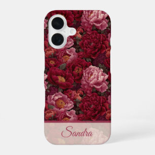 Beautiful Surprise Birthday Peony Custom iPhone 16 Case