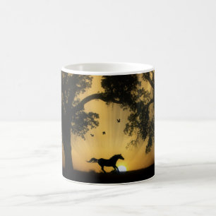 Beautiful Surreal Running Horse Coffee Mug