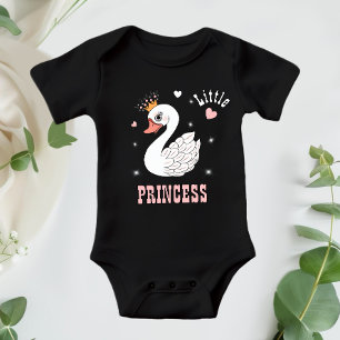 Beautiful swan baby bodysuit