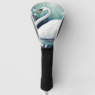 Beautiful Swan Golf Head Cover