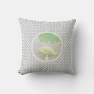 Beautiful Swan Lake Cushion