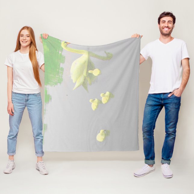 Beautiful Swan Lake Fleece Blanket (In Situ)