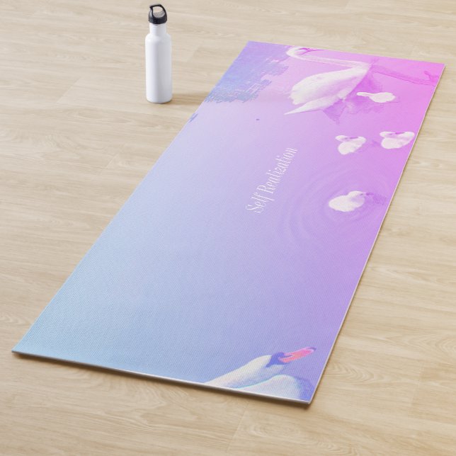 Beautiful Swan Lake Yoga Mat (In Situ)
