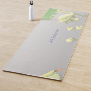 Beautiful Swan Lake Yoga Mat