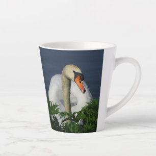 Beautiful Swan Latte Mug