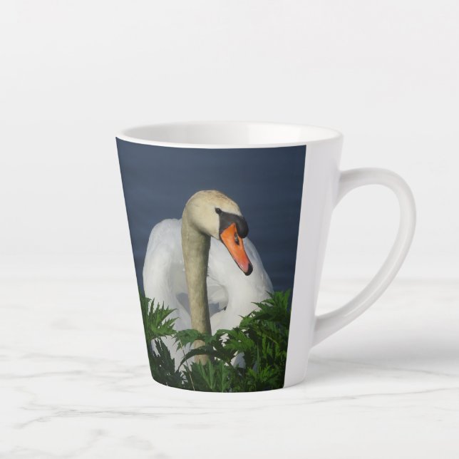 Beautiful Swan Latte Mug (Right)