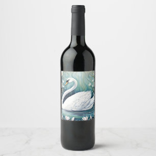 Beautiful Swan Wine Label