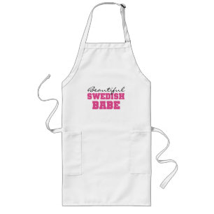Beautiful Swedish Babe Long Apron