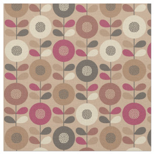 Beautiful swedish floral seamless pattern fabric