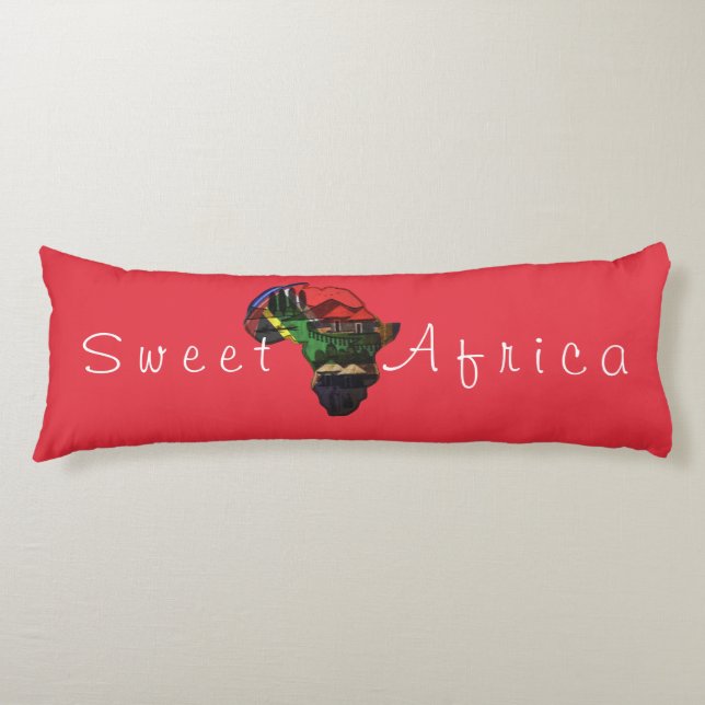 Beautiful sweet African colours Body Cushion (Front)