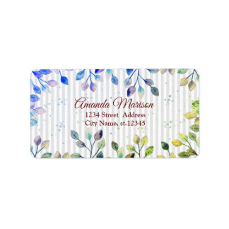 Beautiful Sweet Awesome Green Lieves Label