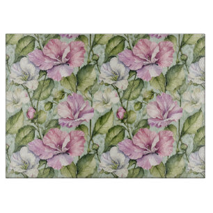 Beautiful Sweet Peas on Mint Cutting Board