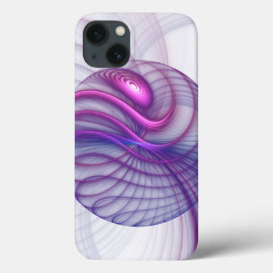 Beautiful Swing Modern Abstract Fractal Art Pink iPhone 13 Case