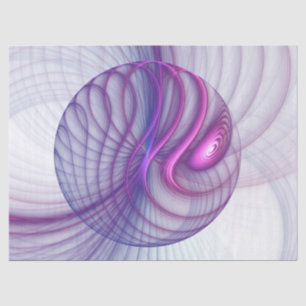 Beautiful Swing Modern Abstract Fractal Art Pink Tissue Paper