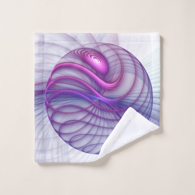 Beautiful Swing Modern Abstract Fractal Art Pink Wash Cloth (Wash Cloth)