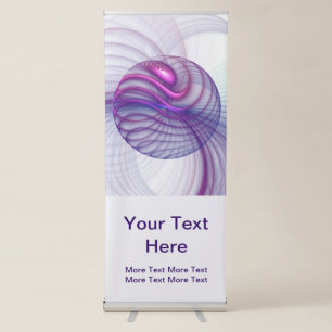 Beautiful Swing Modern Abstract Fractal Art Text Retractable Banner