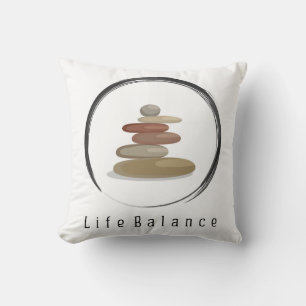 Beautiful Symbol of a Balanced Life Cushion