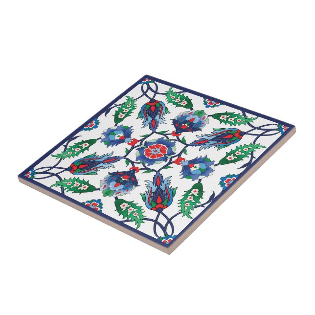 💙 Beautiful symmetrical Iznik Turkish tiles (Side)