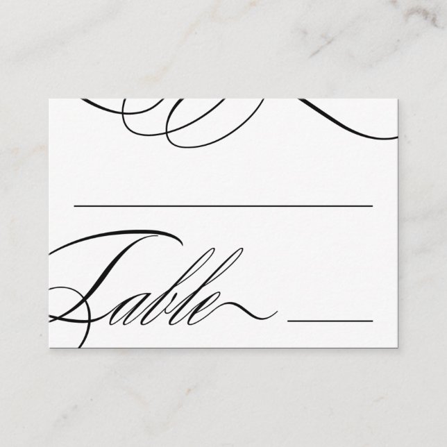 Beautiful Table Seating Cards (Customisable Colour (Front)