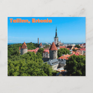 Beautiful Tallinn Estonia Old Town Postcard