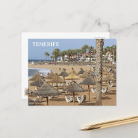 Beautiful Tenerife Beach View Postcard!
