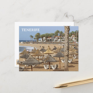 Beautiful Tenerife Beach View Postcard! Postcard