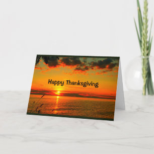 Beautiful Thanksgiving From Sunrise To Sunset Card
