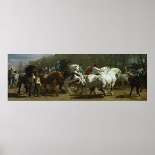 Beautiful "The Horse Fair" by Rosa Bonfeur Poster