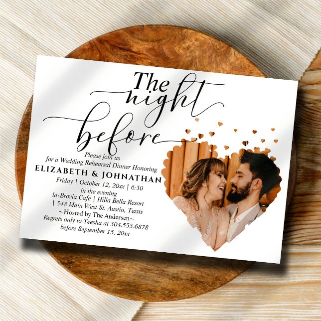 Beautiful The Night Before Rehearsal Dinner  Invitation (Creator Uploaded)