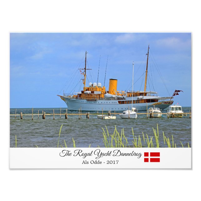 Beautiful The Royal Yacht Dannebrog Photo Print! Print (Front)