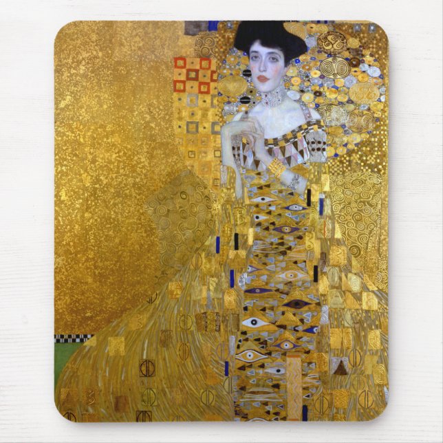 Beautiful The Woman in Gold Gustav Klimt Mouse Mat (Front)