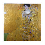 Beautiful The Woman in Gold Gustav Klimt Tile<br><div class="desc">A beautiful painting entitled Portrait of Adele Bloch-Bauer I (also known as The Woman in Gold) by Gustav Klimt.</div>