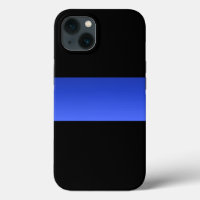 Beautiful Thin Blue Line Police Gradient