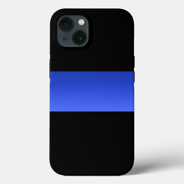 Beautiful Thin Blue Line Police Gradient Case-Mate iPhone Case (Back)