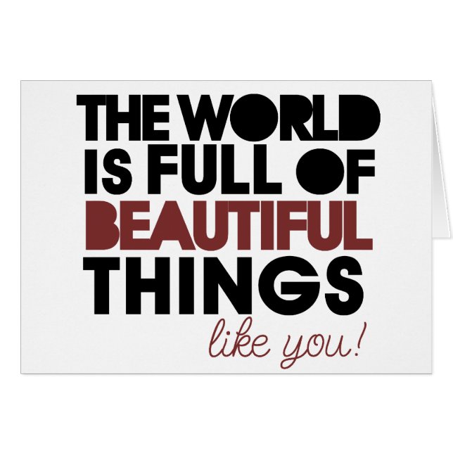 Beautiful things (Front Horizontal)
