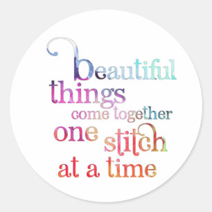 Beautiful Things Sewing Classic Round Sticker
