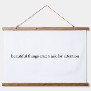 Beautiful Things Wood Topped Wall Tapestry