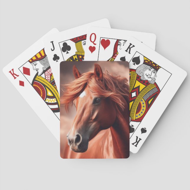 Beautiful Thoroughbred Horse  Playing Cards (Back)