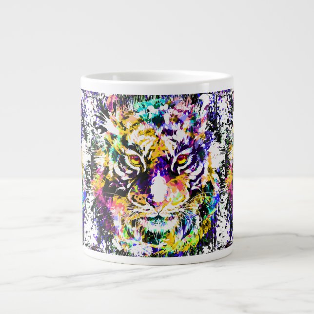 Beautiful Tiger Coffee Mug | Colorful Tiger  (Front)