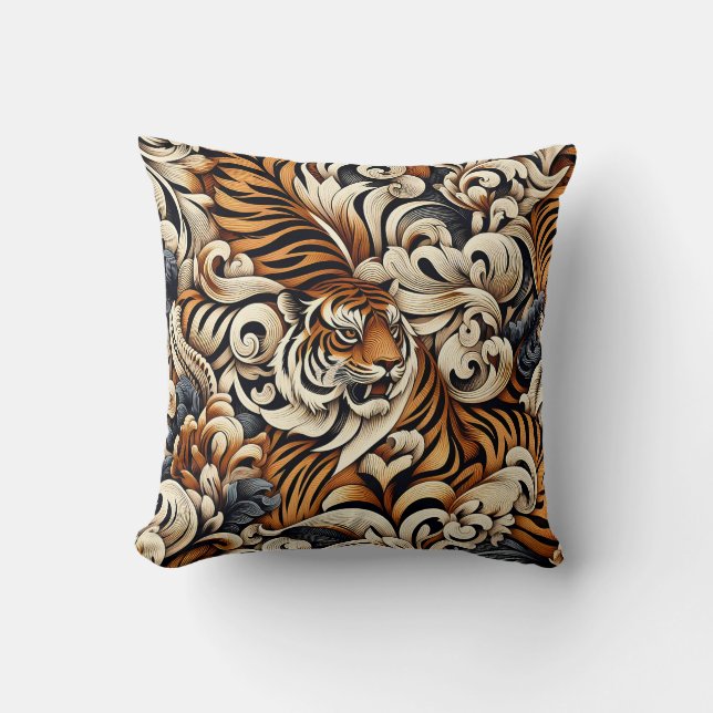 Beautiful Tiger Cushion (Front)