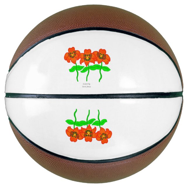 Beautiful Tiger Lilies Basketball (Front)