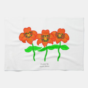 Beautiful Tiger Lilies Kitchen Towel