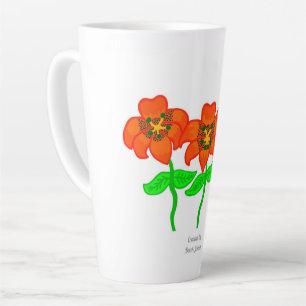 Beautiful Tiger Lilies Large Latte Mug