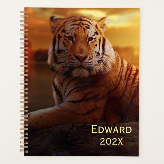 Beautiful Tiger  Planner (Front)