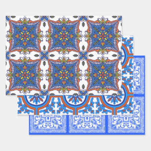 Beautiful Tile Designs Wrapping Paper Sheet
